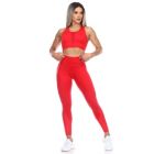 Alternate image 0 for White Mark Women's Racer Back Sports Bra & Mesh Leggings Set