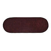 24" x 72" Chenille Solid Collection Burgundy Reversible Indoor Area Utility Runner Rug - Better Trends