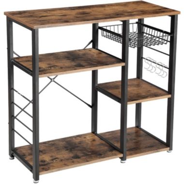 Inq Boutique 3-Tier Industrial Kitchen Baker's Rack Utility Cart. View a larger version of this product image.