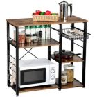 Alternate image 1 for Inq Boutique 3-Tier Industrial Kitchen Baker's Rack Utility Cart