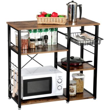 Inq Boutique 3-Tier Industrial Kitchen Baker's Rack Utility Cart. View a larger version of this product image.