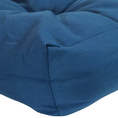 Sunnydaze Indoor/Outdoor Replacement Square Tufted Patio Chair Seat and Back Cushions - 20" - Blue - 2pk. View a larger version of this product image.