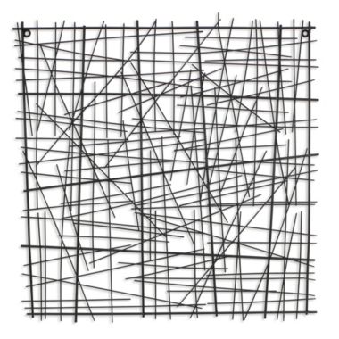 Cheungs Decorative Black Square Abstract Wall Art. View a larger version of this product image.