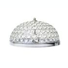 Alternate image 1 for Elegant Designs Home Decorative 2 Light Elipse Crystal Flush Mount Ceiling Light - Chrome