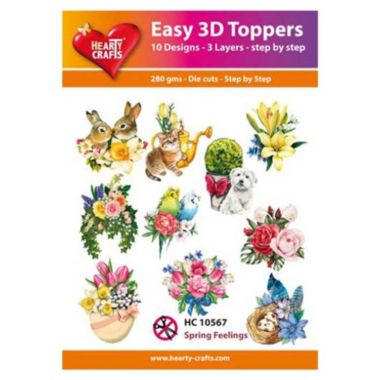 Hearty Crafts Easy 3D Toppers Spring Feelings. View a larger version of this product image.
