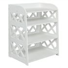 Alternate image 2 for Inq Boutique Wood Plastic Board 4-storey Locker Bedside Cabinet Tea Table Coffee Table White RT