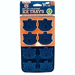 MasterPieces Game Day Set - FanPans NCAA Auburn Tigers - Silicone Ice Cube Trays Two Pack - Dishwasher Safe