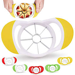 Zulay Kitchen Apple Corer and Slicer With 8 Blades - Yellow and White