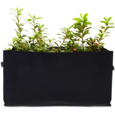 Okuna Outpost Rectangle Grow Bags with Handles for Vegetables, Fabric Planter (23.6 x 11.8 in, 3 Pack). View a larger version of this product image.