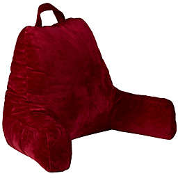 Cheer Collection Shredded Memory Foam TV Pillow  & Backrest - Red
