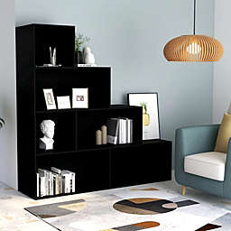 vidaXL Book Cabinet/Room Divider Black 61