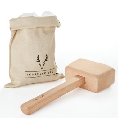 Viski Lewis Ice Bag and Mallet. View a larger version of this product image.