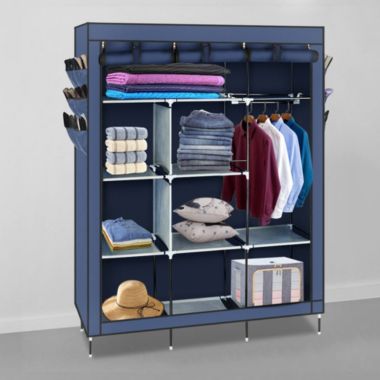 Inq Boutique 69" Wardrobe Portable Closet Storage Organizer Clothes Non-woven Fabric Wardrobe. View a larger version of this product image.