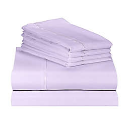 6 PC Rayon From Bamboo Solid Performance Sheet Set - Luxclub