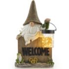 Alternate image 0 for VP Home Welcome Gnome with Lantern and Frog Solar Powered LED Outdoor Decor Garden