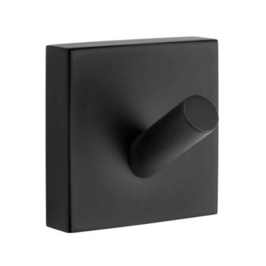 Smedbo House Single Hook Matte Black. View a larger version of this product image.