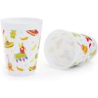 Alternate image 2 for Blue Panda Fiesta Party Supplies, Reusable Plastic Cups (16 Pack)