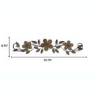 Alternate image 1 for HomeRoots Home Decor Floral and Espresso Wood Over The Door Metal Wall Decor - 321060