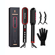 MiroPure 705F Hair Straightener Brush - Red and Black