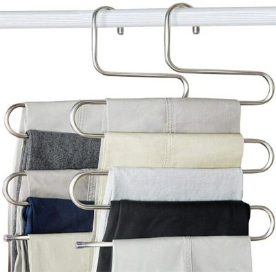 Kitcheniva Trousers Hanger 5 Layers S Shape Pants Scarf Hanger