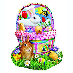 Sunsout Bunny's Easter Basket 1000 pc Special Shape Jigsaw Puzzle