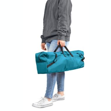 Garden Elements Tall Back Swivel Camping Chair, Mesh Seat, Teal (Pack of 1). View a larger version of this product image.