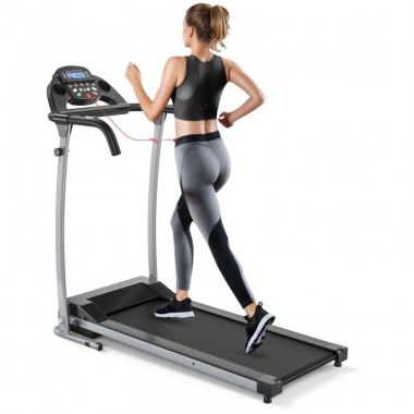 Hooya Imp.& Exp.  Compact Electric Folding Running and Fitness Treadmill with LED Display (Black). View a larger version of this product image.