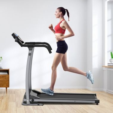 Hooya Imp.& Exp.  Compact Electric Folding Running and Fitness Treadmill with LED Display (Black). View a larger version of this product image.