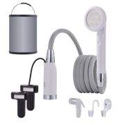 Ivation Portable Shower Kit, Outdoor Camping Shower with Shower Head and Camping Accessories