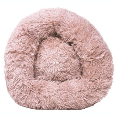 Pet Life Nestler High-Grade Plush and Soft Rounded Dog Bed (Pink - Large). View a larger version of this product image.