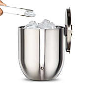 Snowfox Stainless Steel ice Bucket with Lid and Tongs