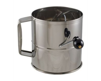 Crestware 8 cup stainless steel flour sifter