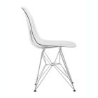 Alternate image 2 for LeisureMod Cresco Molded Plastic Eiffel Side Chair, Set of 2 - Clear