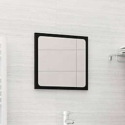 vidaXL  vidaXL Bathroom Mirror Black 15 7x0 6x14 6 Chipboard