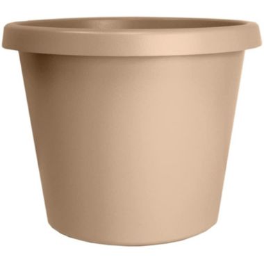 The HC Companies Prima Round Plastic In/Outdoor Flower Pot Planter, Sandstone 8 in. View a larger version of this product image.