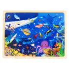 Alternate image 0 for Leo & Friends Underwater Kid's Puzzle, 48-Pieces for 3-Years-Old+   Promotes Dexterity, Problem-Solving, and Creativity   Durable Wooden Puzzle Kit, Educational Gift for Kids Ages 3-6