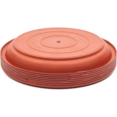 Juvale Round Plastic Planter Base Trays, Terra Cotta Colored Drainage Saucer (12 In, 8 Pack). View a larger version of this product image.