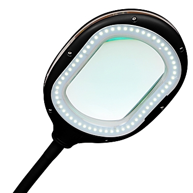 Lightview 3-in-1 LED Magnifying Lamp - 3 Diopter - Black. View a larger version of this product image.