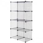 Alternate image 3 for Hooya Imp.& Exp.  DIY 8 Cube Grid Wire Cube Shelves
