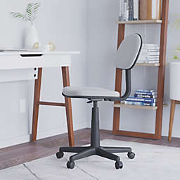 Emma + Oliver Black Adjustable Mesh Swivel Task Office Chair - Low Back Student Desk Chair