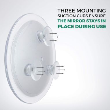 DB Tech Large 8 in. Suction Cup 10X Magnifying Mirror and Tweezers with Rubber Grips. View a larger version of this product image.