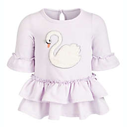 First Impressions Baby Girl's Swan Ruffle Dress Purple Size 24MOS