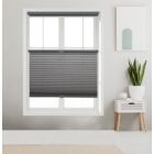 Alternate image 1 for Linen Avenue Custom Cordless 26" W x 48" H Dark Grey Top Down Bottom Up Light FIltering Cellular Shade