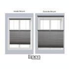 Alternate image 2 for Linen Avenue Custom Cordless 26" W x 48" H Dark Grey Top Down Bottom Up Light FIltering Cellular Shade