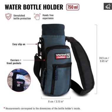 Wild Wolf Outfitters - #1 Best Water Bottle Holder For 25 Oz Bottles - Carry, Protect and Insulate Your Flask with This Military Grade Carrier. View a larger version of this product image.