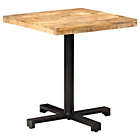 Alternate image 0 for vidaXL Bistro Table Square 27.6"x27.6"x29.5" Rough Mango Wood