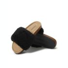 Alternate image 1 for Dearfoams Womens Canberra Genuine Shearling Footbed Slide