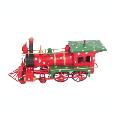 Old Modern Handicrafts Christmas Train Model Handmade Tin Metal Handmade. View a larger version of this product image.