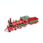 Alternate image 2 for Old Modern Handicrafts Christmas Train Model Handmade Tin Metal Handmade