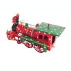 Alternate image 3 for Old Modern Handicrafts Christmas Train Model Handmade Tin Metal Handmade